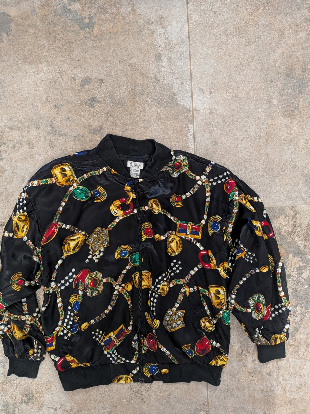 Vintage Gloria Vanderbilt Activewear Kurtka Bomber M