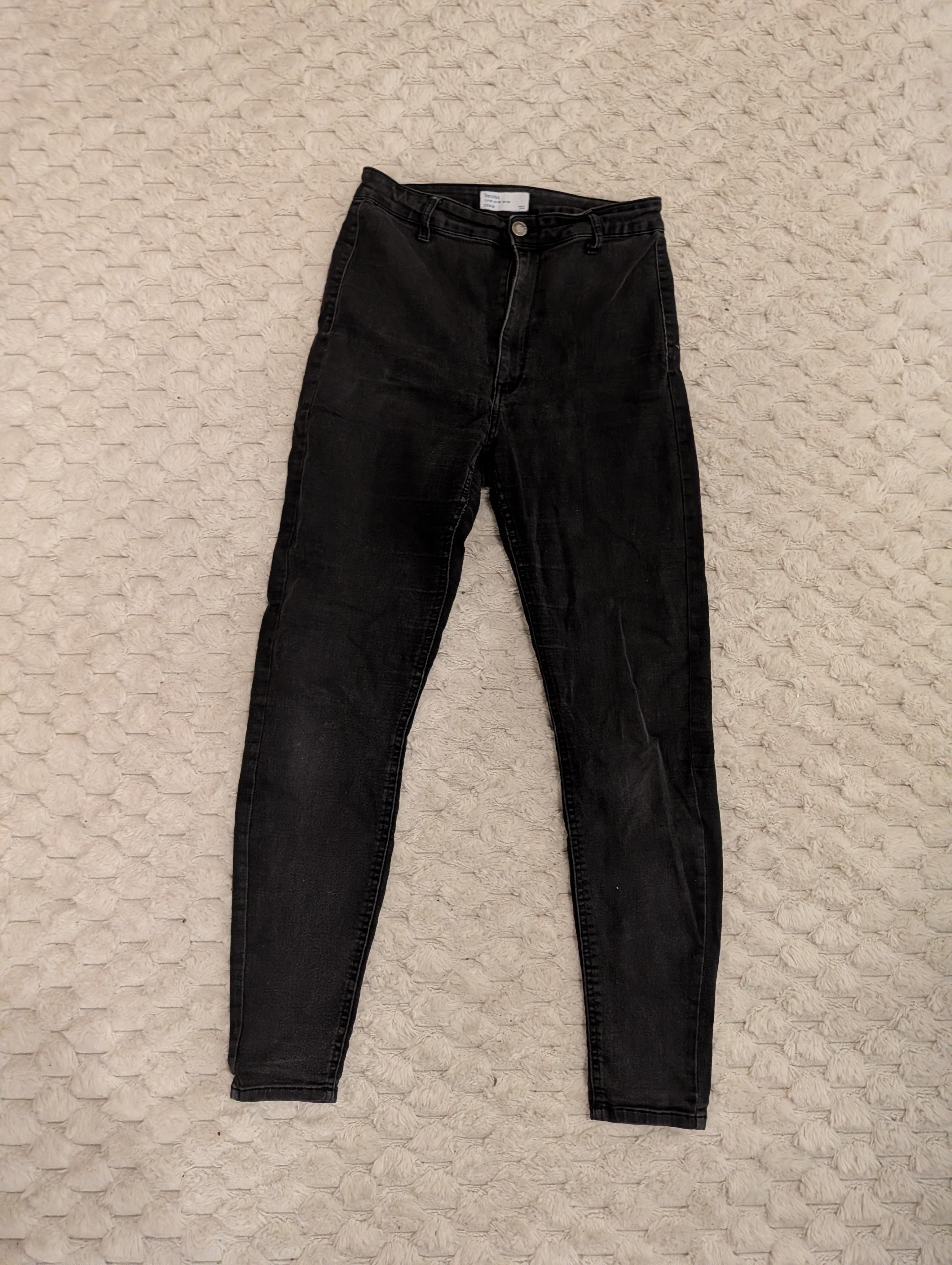 Czarne Jeansy High Waist Skinny L