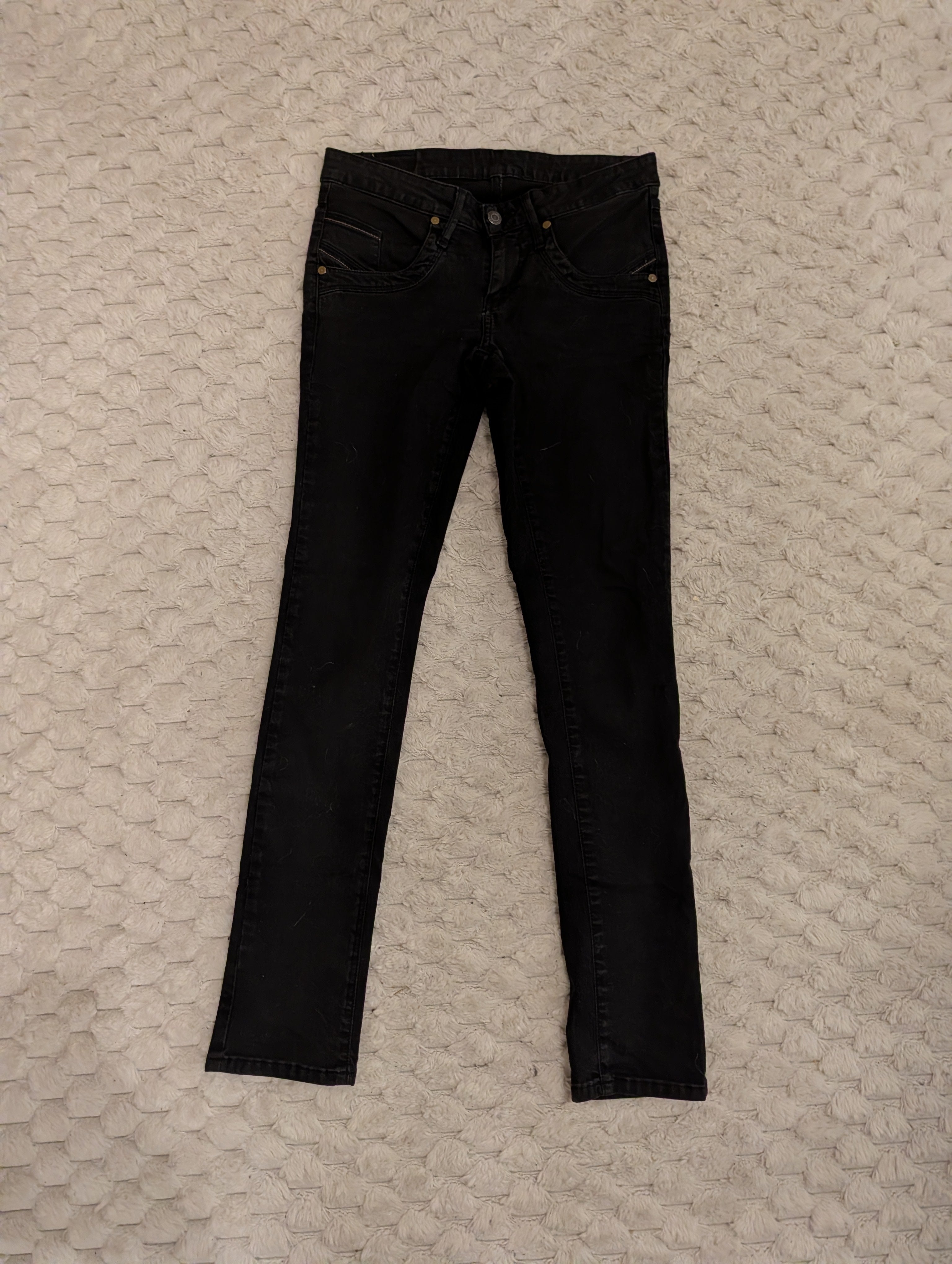 Czarne Jeansy Slim Straight XXS