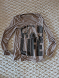 Beżowa Bluzka Wild Life z Dżetami MeUofive XL/XXL