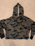 Bluza crop hoodie moro L