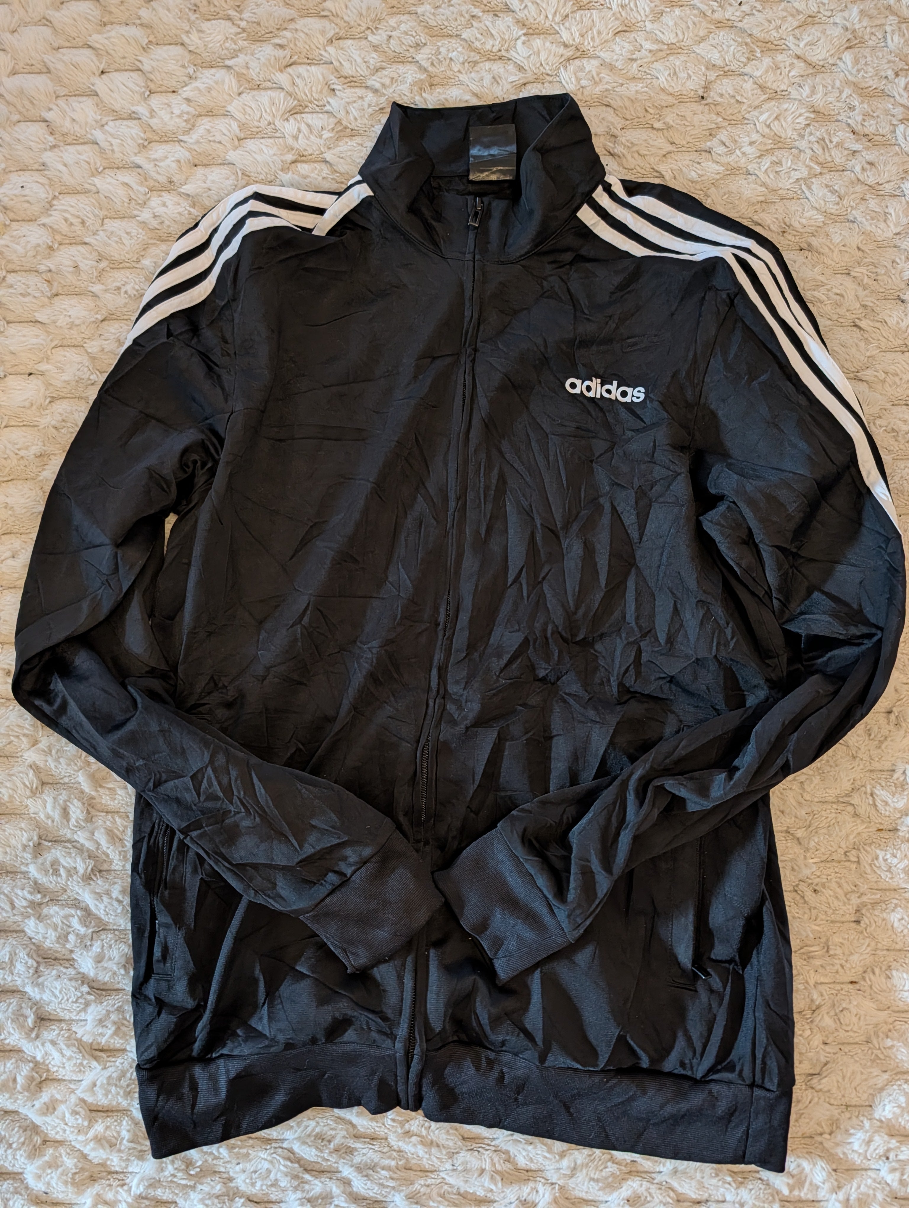 Bluza Adidas Vintage Męska – Czarna M [Grade B]